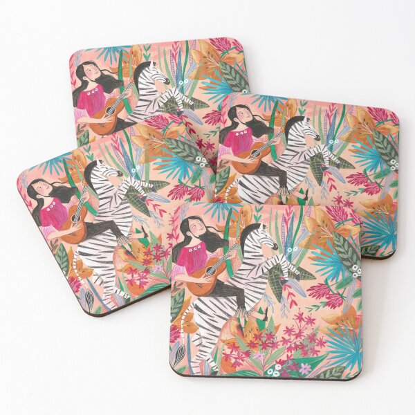 Item preview, Música dama tropical bohemio chic cebra designed and sold by Caroline Bonne Müller.