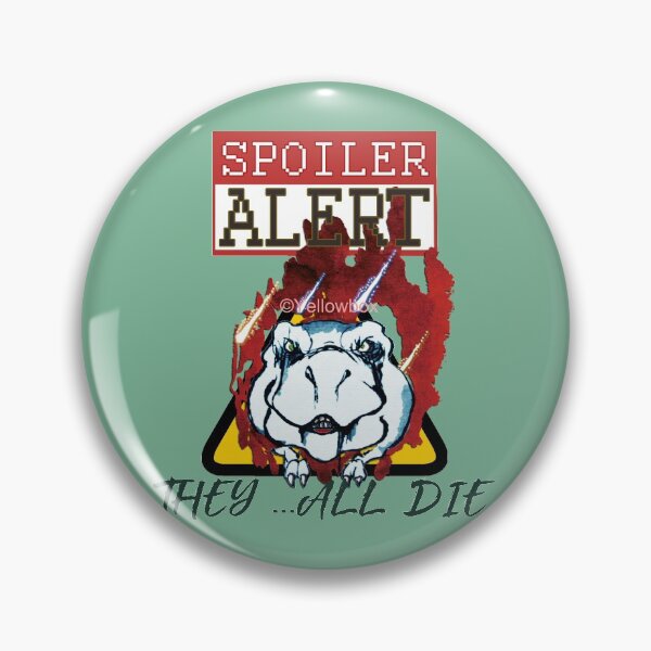 Item preview, Spoiler warning they all die dinosaurs - Yellowbox ink painting designed and sold by twyellowbox.