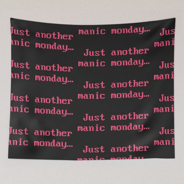 Item preview, Just Another Manic Monday Pink Pixel Text designed and sold by TheMajesticGoat.