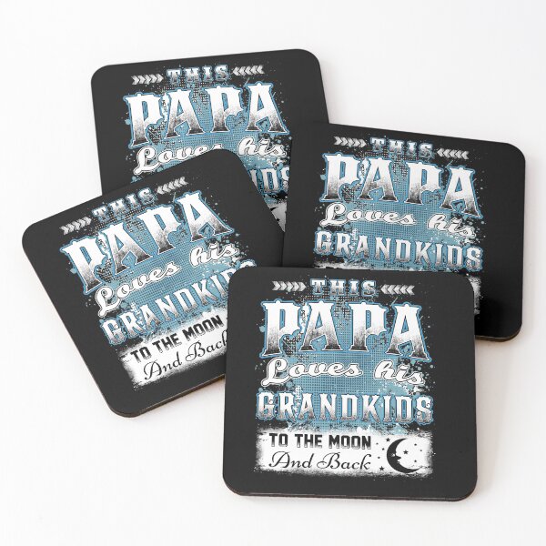 Item preview, This Papa loves his Grandkids to the moon and back funny gift for Papa, Grandfather, Dad designed and sold by latonyahm.