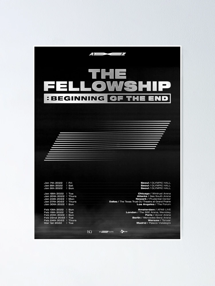 ALL ABOUT ATEEZ ⩜⃝ on X: ATEEZ - 2022 World Tour [The Fellowship :  Beginning Of The End] Official Merchandise 'Mini Poster Set'   / X
