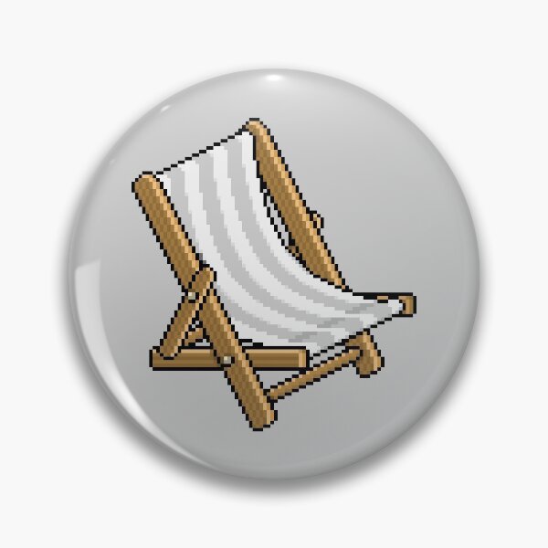 Item preview, Habbo White Deck Chair - Lazy Days designed and sold by Eisenjays.