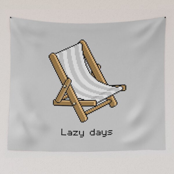 Item preview, Habbo White Deck Chair - Lazy Days designed and sold by Eisenjays.
