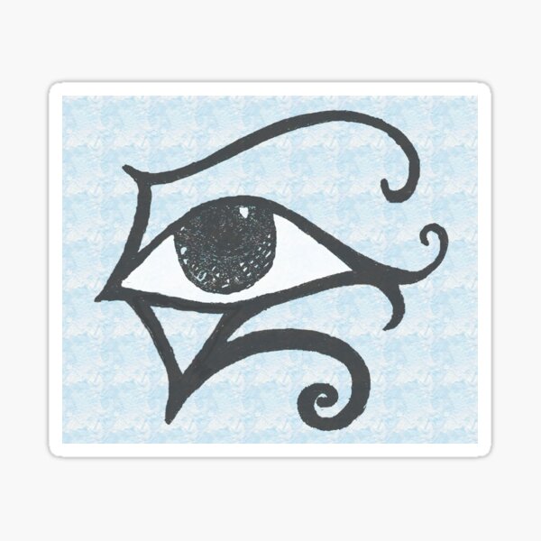 Egyptian Eye - Blue Sticker