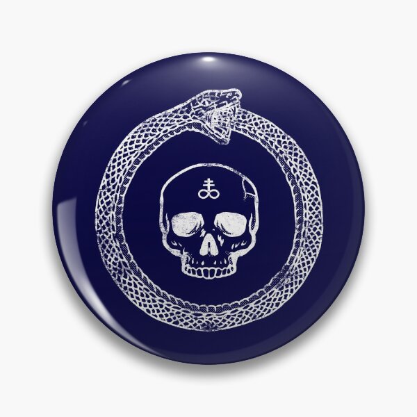 Item preview, Ouroboros Alchemy Occult Ancient Symbol Skull Distressed   designed and sold by niftee.