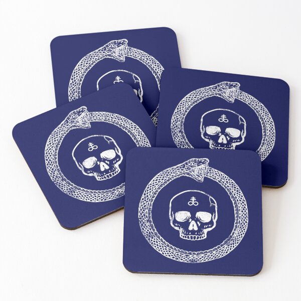 Item preview, Ouroboros Alchemy Occult Ancient Symbol Skull Distressed   designed and sold by niftee.