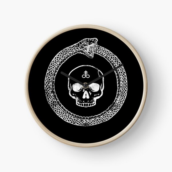 Item preview, Ouroboros Alchemy Occult Ancient Symbol Skull Distressed   designed and sold by niftee.