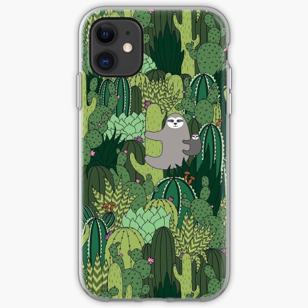 Cactus Sloth iPhone Soft Case