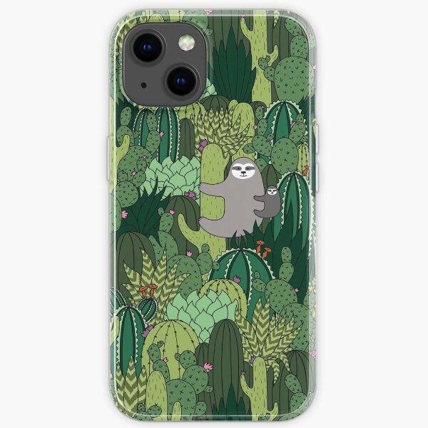 Cactus Sloth iPhone Soft Case