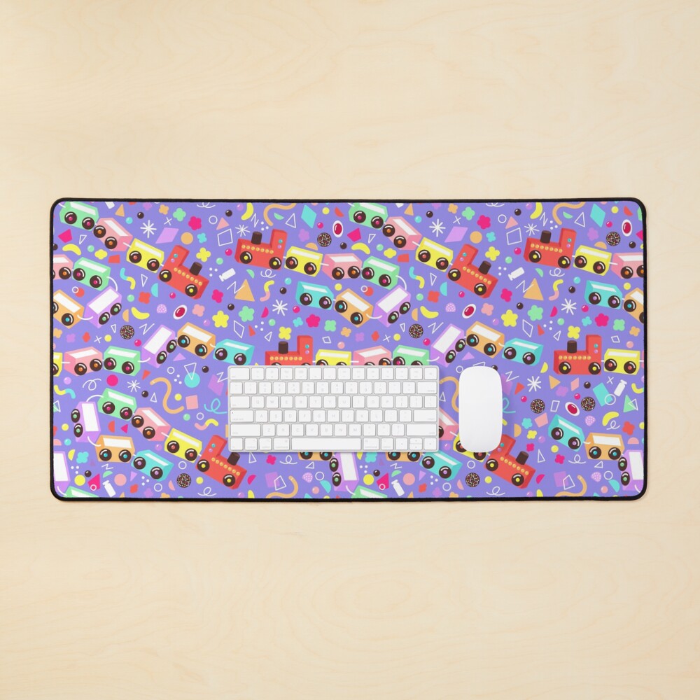 Party Trains | Purple Mouse Pad