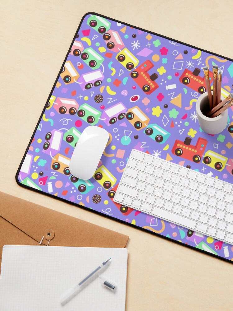 Alternate view of Party Trains | Purple Mouse Pad