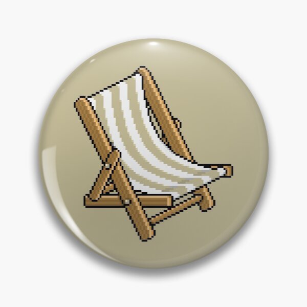 Item preview, Habbo Beige Deck Chair - Lazy Days designed and sold by Eisenjays.