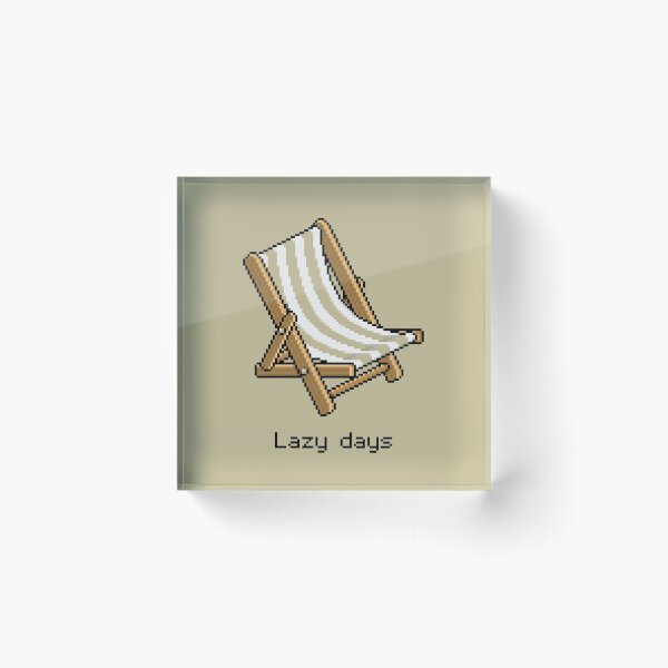 Item preview, Habbo Beige Deck Chair - Lazy Days designed and sold by Eisenjays.