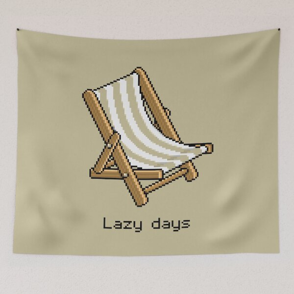 Item preview, Habbo Beige Deck Chair - Lazy Days designed and sold by Eisenjays.