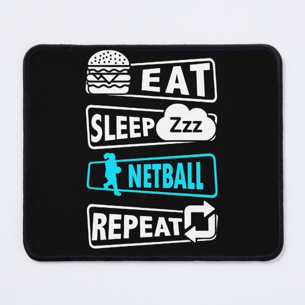 Item preview, Netball Eat Sleep Blue designed and sold by AlyssoCharm.