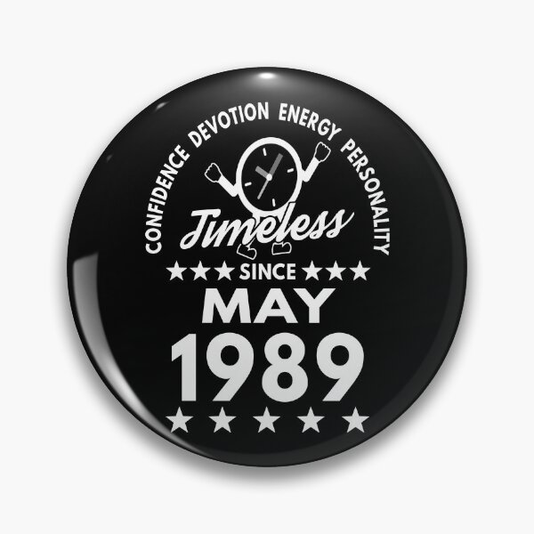 Item preview, May Birthday Timeless Person -1989 - White Text designed and sold by MoonsmileProd.