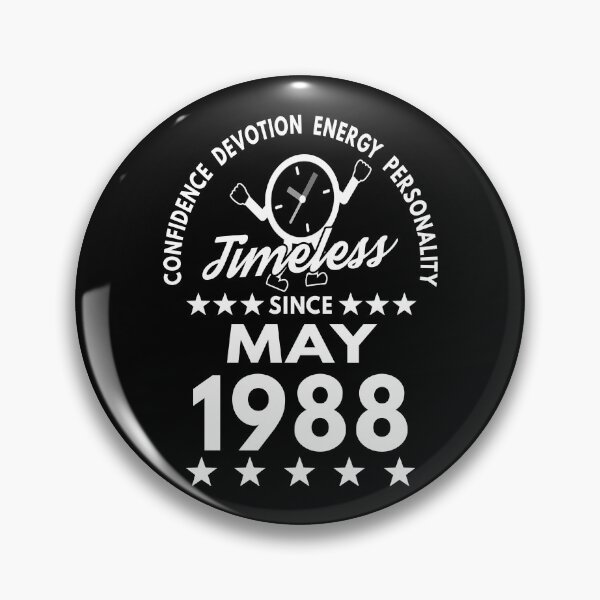 Item preview, May Birthday Timeless Person -1988 - White Text designed and sold by MoonsmileProd.