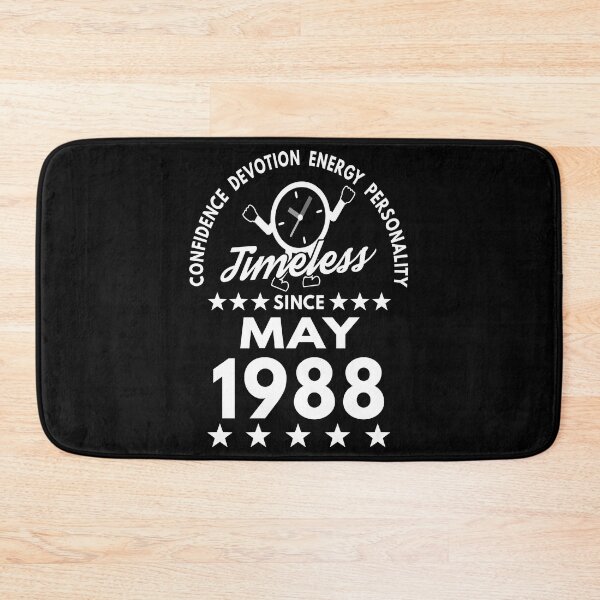 Item preview, May Birthday Timeless Person -1988 - White Text designed and sold by MoonsmileProd.