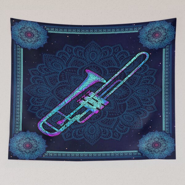 Item preview, Trombone Mandala Art designed and sold by AlyssoCharm.