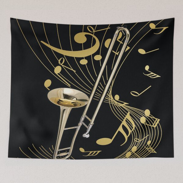 Item preview, Trombone And Music Note designed and sold by AlyssoCharm.