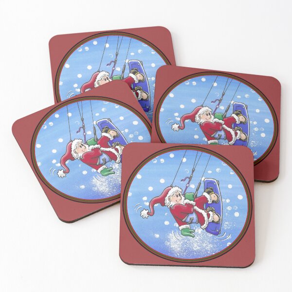 Item preview, Fly Santa! Circle designed and sold by ArtworkByLaurie.