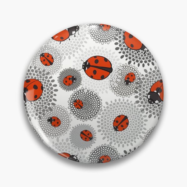 Item preview, Ladybird Floral Monochrome  designed and sold by AlyssoCharm.