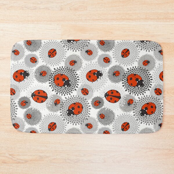 Item preview, Ladybird Floral Monochrome  designed and sold by AlyssoCharm.