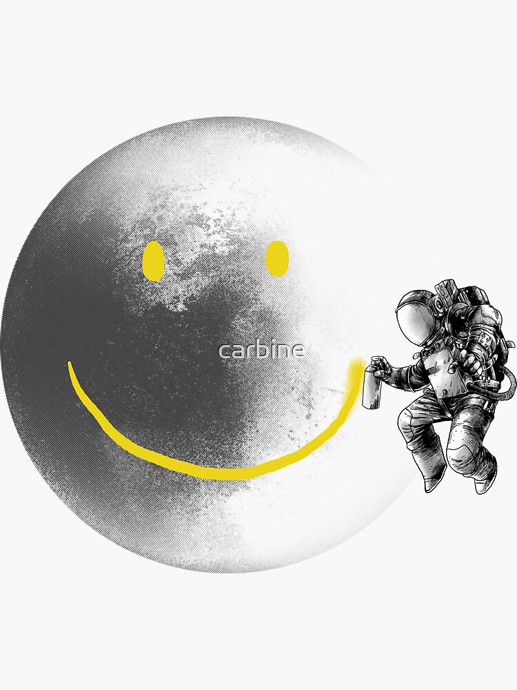 Discover Astronaut Makes a Smile Sticker