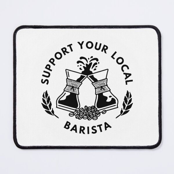 Item preview, Support Your Local Barista | Coffee sticker designed and sold by ianths.