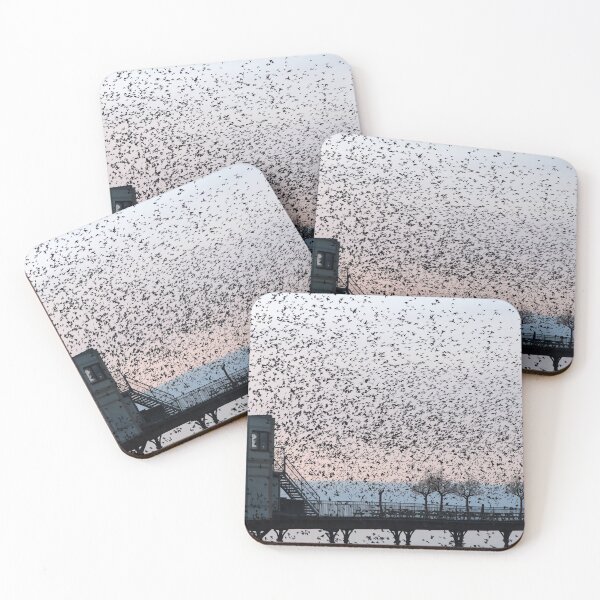 Item preview, Scattering of starlings designed and sold by GreyFeatherPhot.