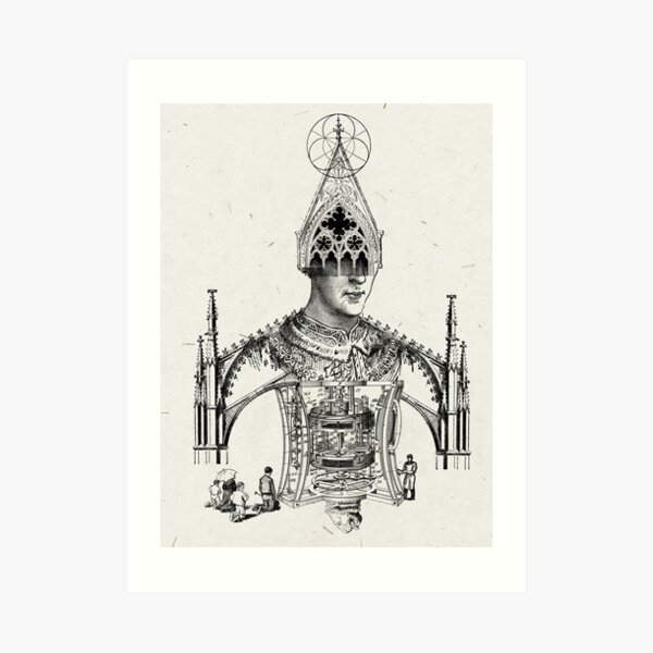 LOS IDOLOS DERRUMBADOS DEL HOMBRE (collapsed idols of men) Art Print