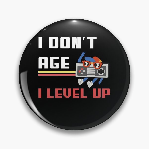 Item preview, Vintage retro funny birthday gamer, I don't age, I level up  designed and sold by SKilner.