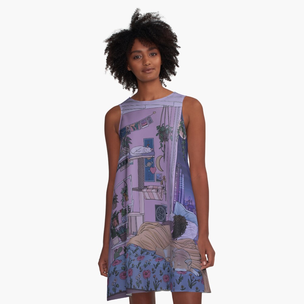 Artikel-Vorschau von A-Linien Kleid, designt und verkauft von kelseydraws.