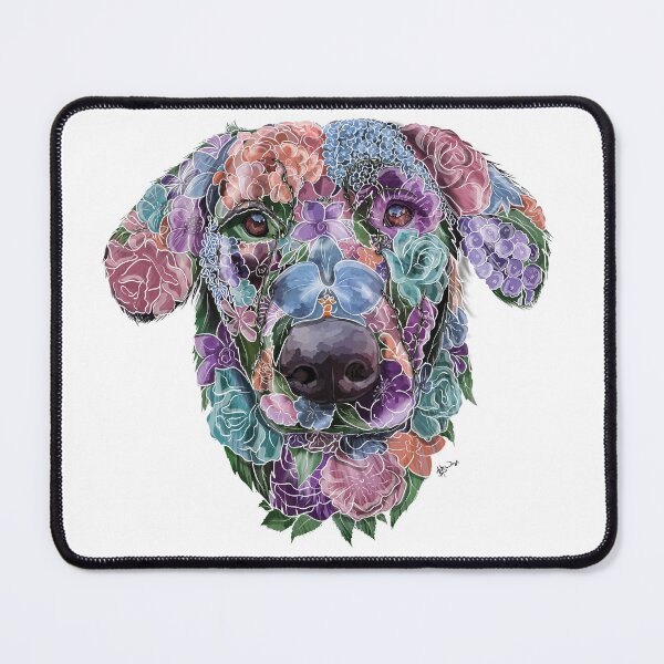 Item preview, Retriever, Retriever Lover Gift, Retriever Floral, Flower Retriever, Floral Retriever, Retriever Art, Retriever Owner, Retriever feminine designed and sold by Beaniebow.