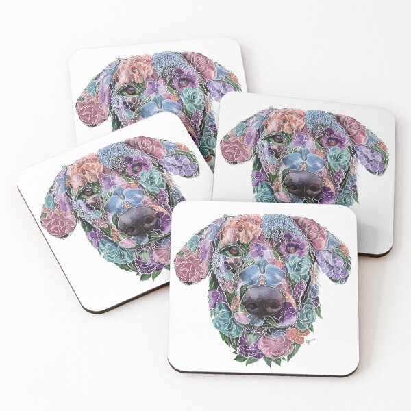 Item preview, Retriever, Retriever Lover Gift, Retriever Floral, Flower Retriever, Floral Retriever, Retriever Art, Retriever Owner, Retriever feminine designed and sold by Beaniebow.