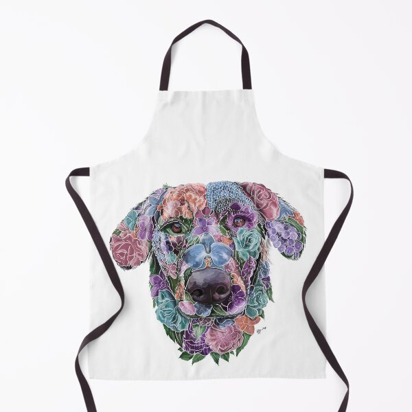Artikelvorschau, Retriever, Retriever-Liebhaber-Geschenk, Retriever Floral, Blumen-Retriever, Floral Retriever, Retriever-Kunst, Retriever-Besitzer, Retriever weiblich entworfen und verkauft von Beaniebow.