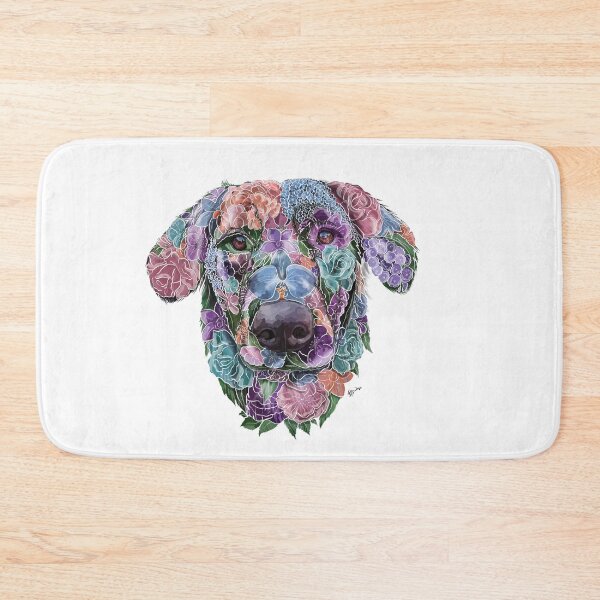 Artikelvorschau, Retriever, Retriever-Liebhaber-Geschenk, Retriever Floral, Blumen-Retriever, Floral Retriever, Retriever-Kunst, Retriever-Besitzer, Retriever weiblich entworfen und verkauft von Beaniebow.