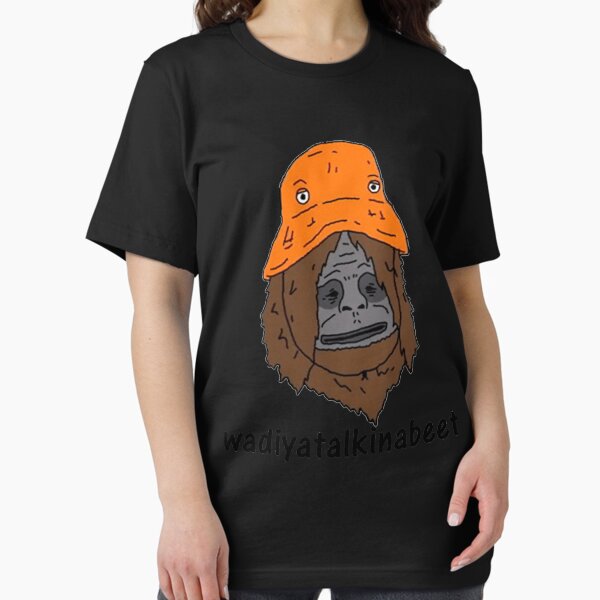 Vista previa del artículo con la obra «descarado wadiyatalkina sombrero naranja remolacha», diseñado y vendido por carpentervivid.