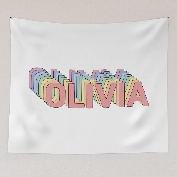 Item preview, OLIVIA name personalized retro designed and sold by allysmar.