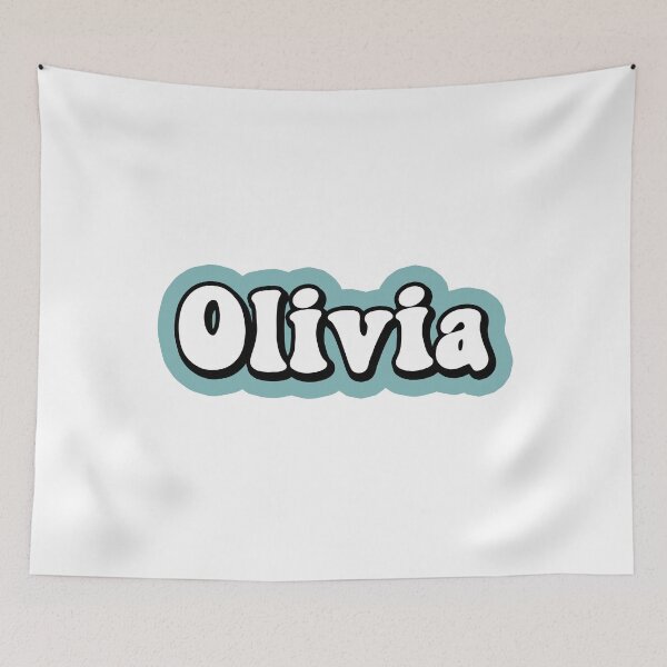 Item preview, OLIVIA name personalized colorful designed and sold by allysmar.