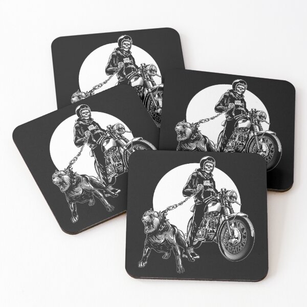Item preview, Skull Rider with Vintage Motorcycle designed and sold by innazimovec.