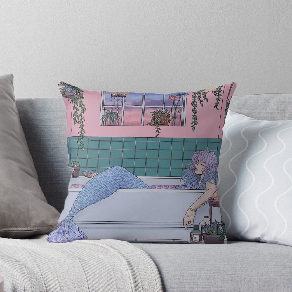 Item preview, Throw Pillow designed and sold by kelseydraws.