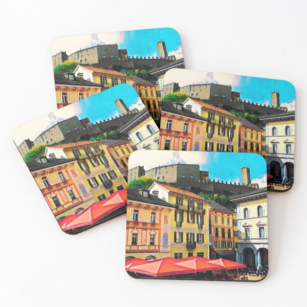 Item preview, Bellinzona Old Town designed and sold by Sofia-Draws.
