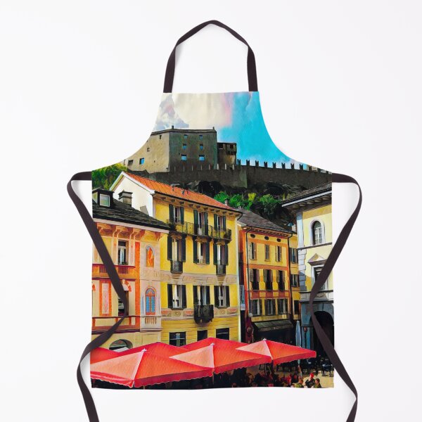 Item preview, Bellinzona Old Town designed and sold by Sofia-Draws.