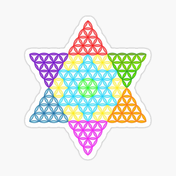 The Star Of Life, 04, 3D-Colorful/T. Sticker