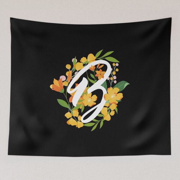 Item preview, Letter B Capital Alphabet Flowers Monogram Initial Garden designed and sold by skulltshirt.