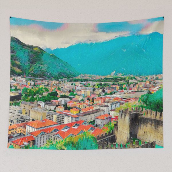 Item preview, Bellinzona Switzerland designed and sold by Sofia-Draws.