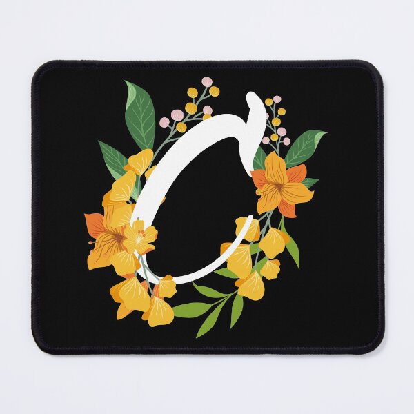 Item preview, Letter C Capital Alphabet Flowers Monogram Initial Garden designed and sold by skulltshirt.