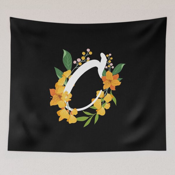 Item preview, Letter C Capital Alphabet Flowers Monogram Initial Garden designed and sold by skulltshirt.