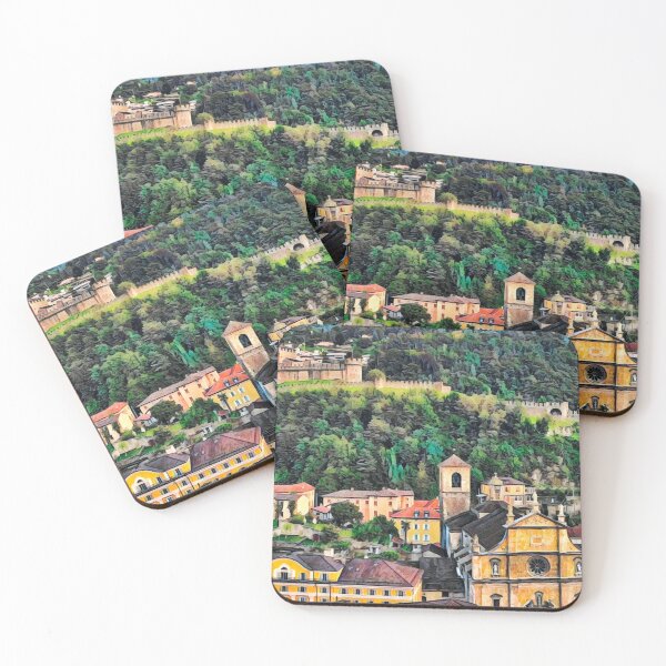 Item preview, Bellinzona Skyline designed and sold by Sofia-Draws.